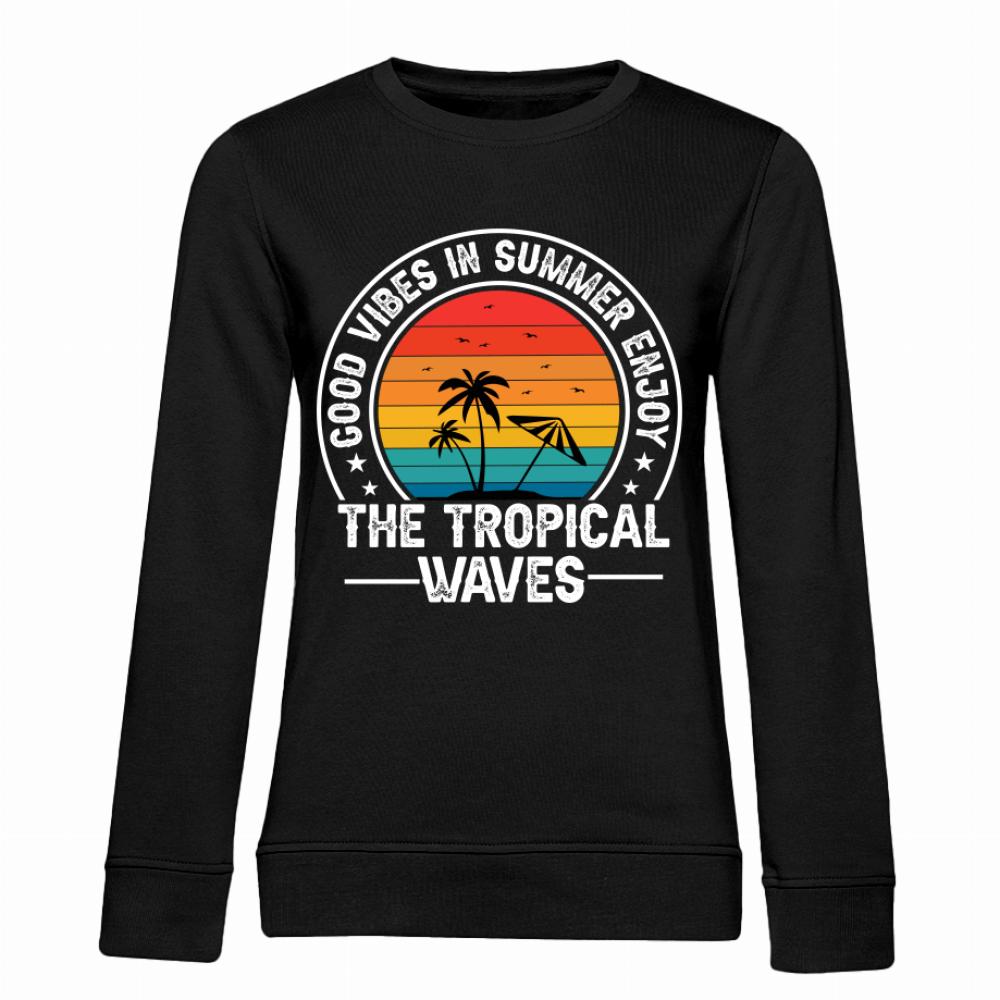 The Tropical Waves Good Vibes in Summer bluza damska bez kaptura