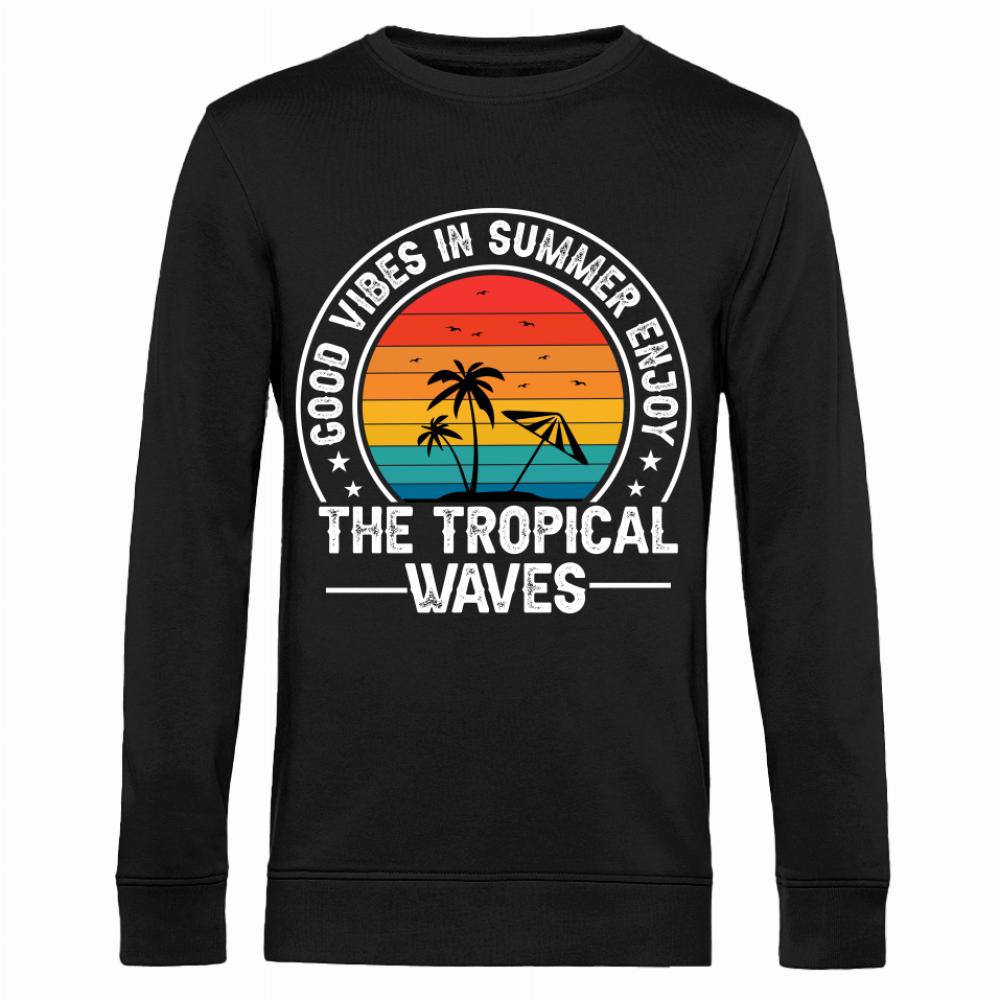 The Tropical Waves Good Vibes in Summer bluza męska bez kaptura