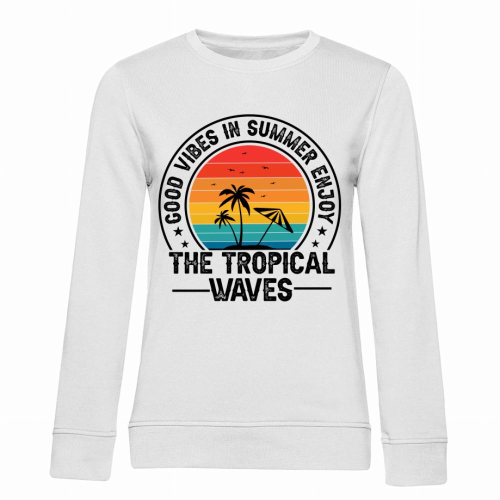 The Tropical Waves bluza damska bez kaptura