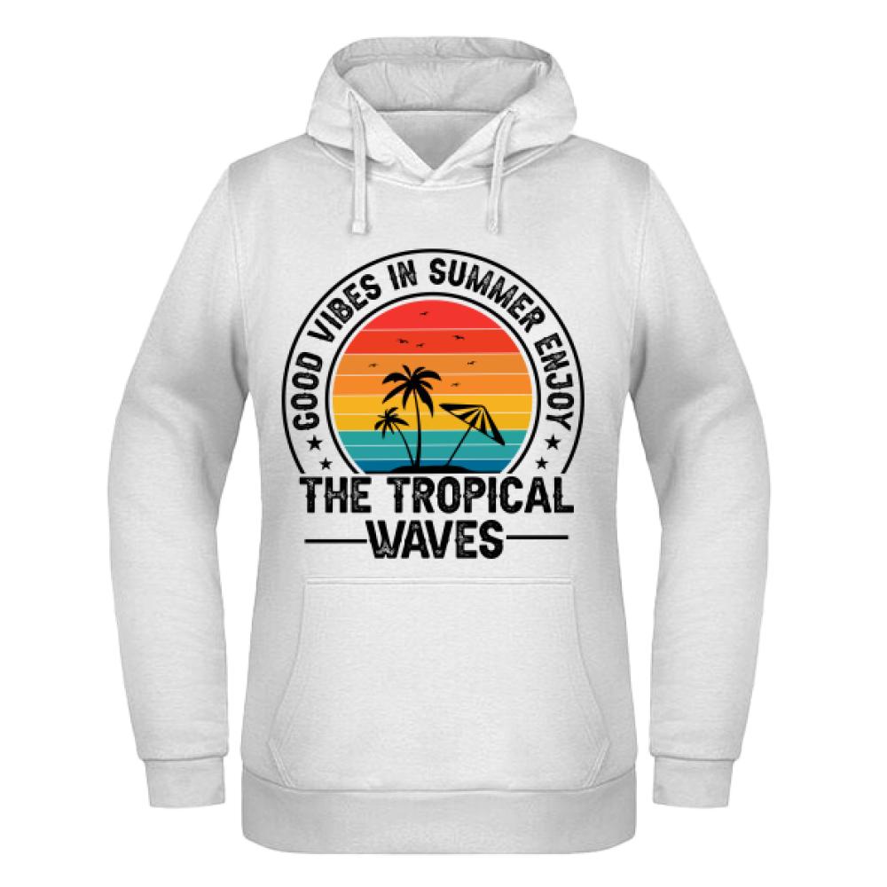 The Tropical Waves bluza damska z kapturem