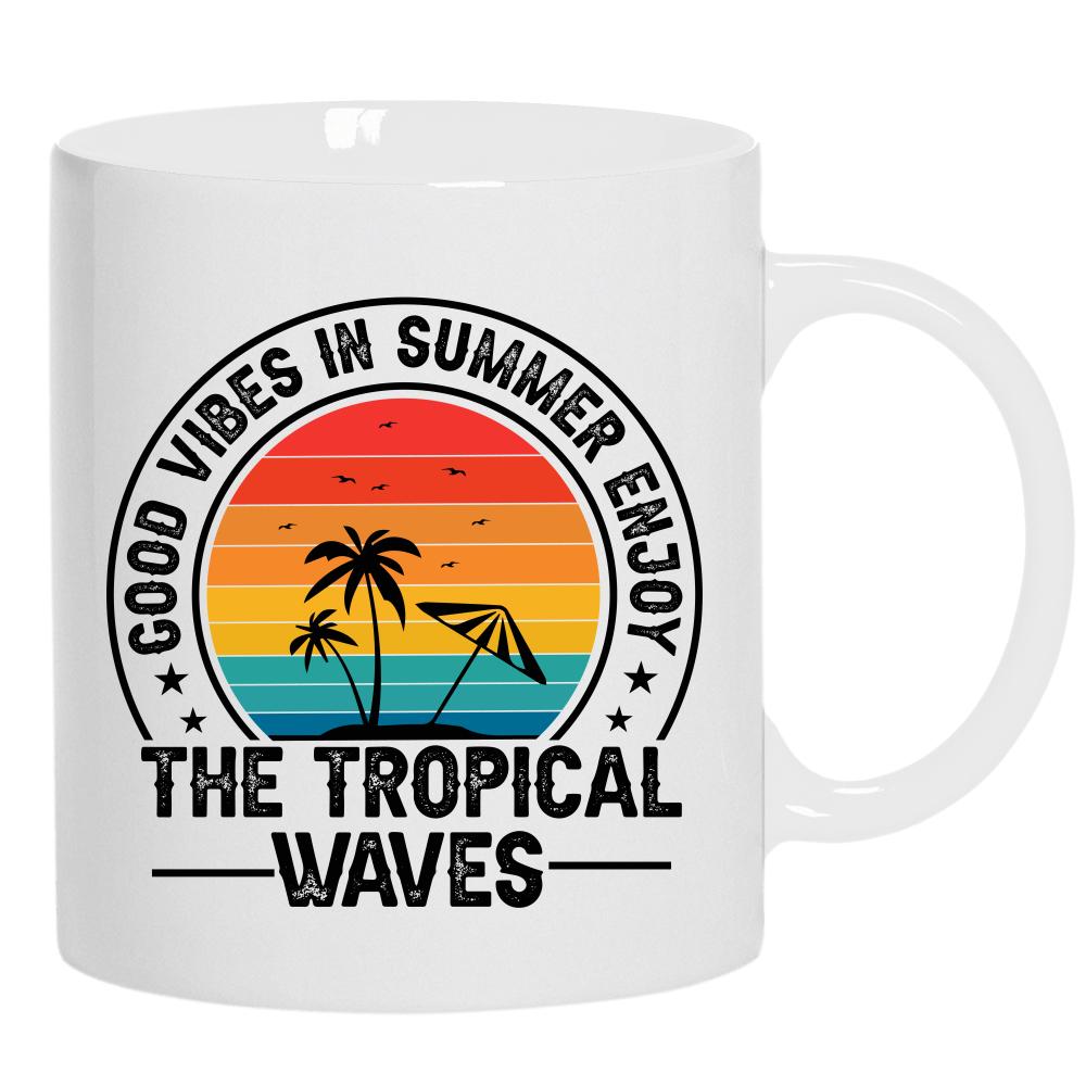 The Tropical Waves kubek ucho kolor kolor biały