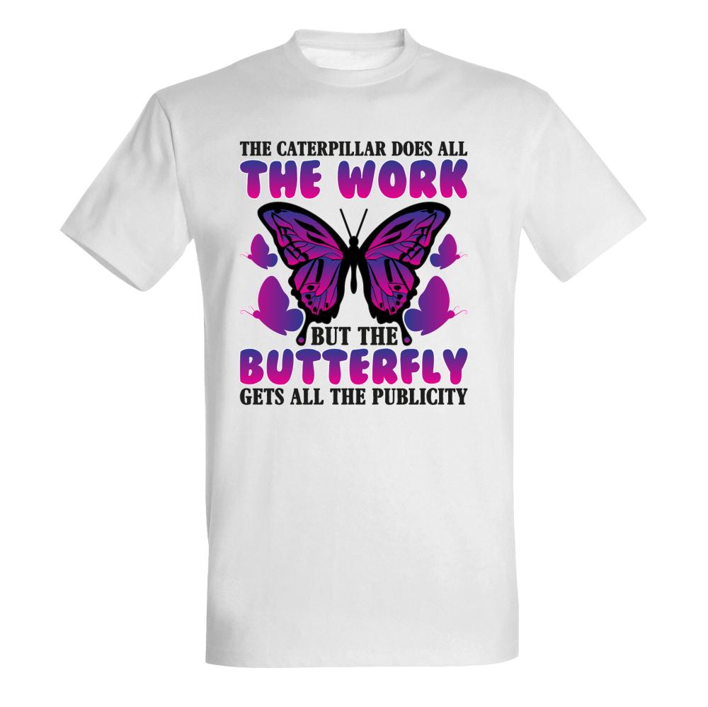 The Work Butterfly koszulka męska kolor biały