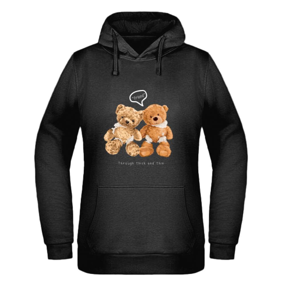 Through Thick and Thin bluza damska z kapturem