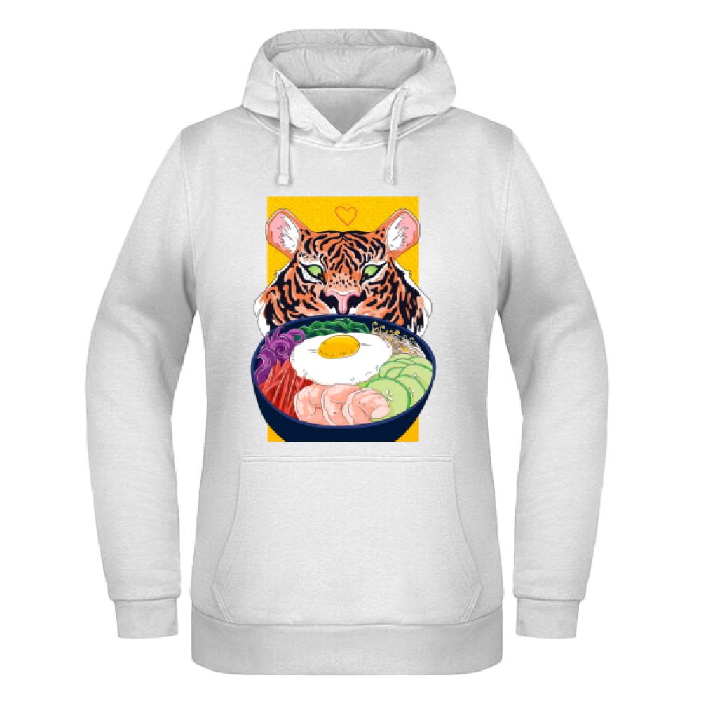 Tiger Ramen bluza damska z kapturem