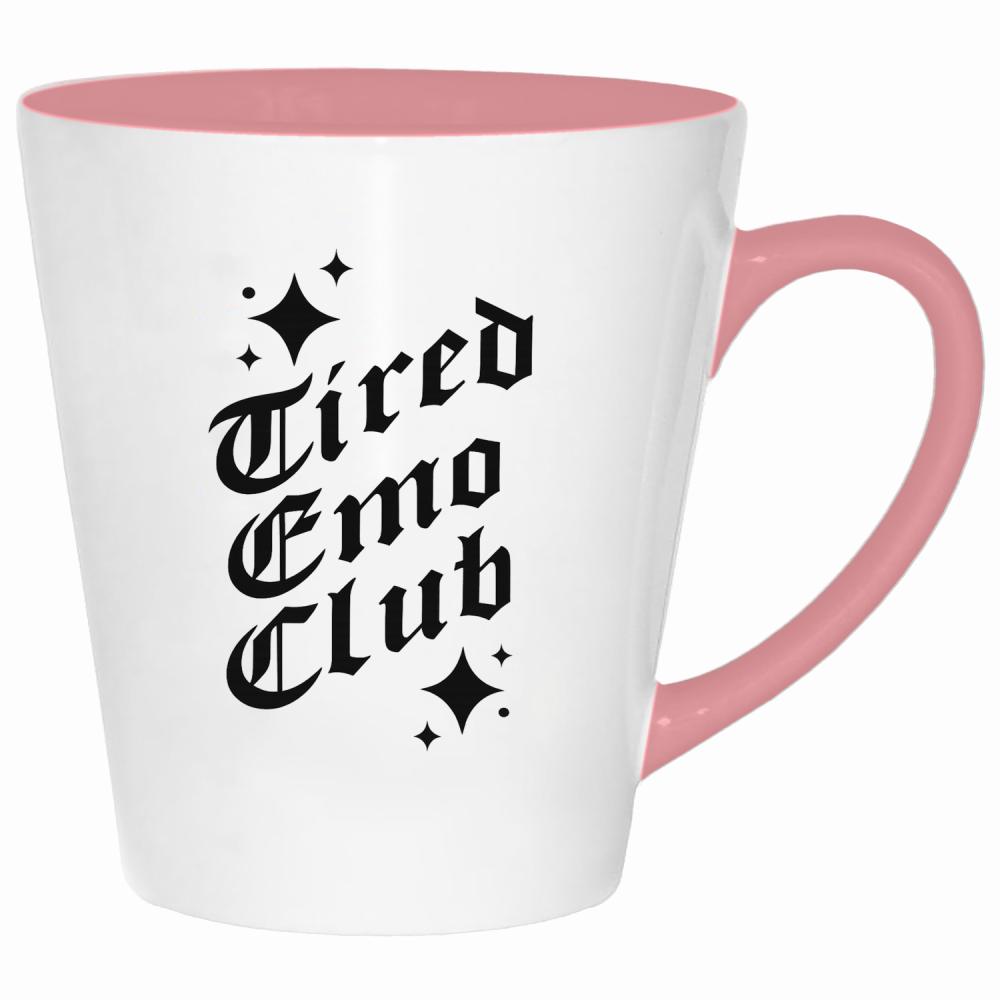 Tired Emo Club kubek latte kolor pink