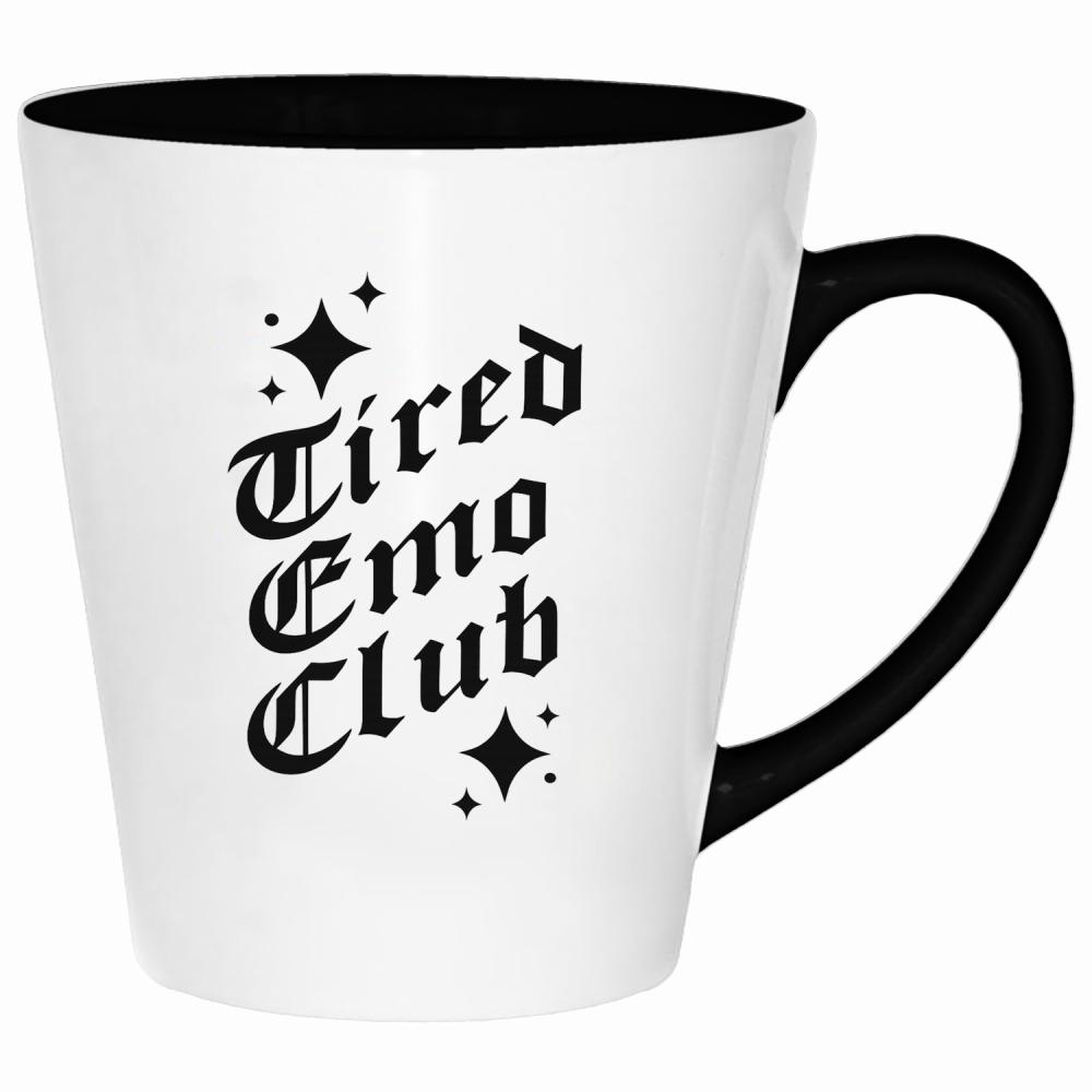 Tired Emo Club kubek latte kolor żółty