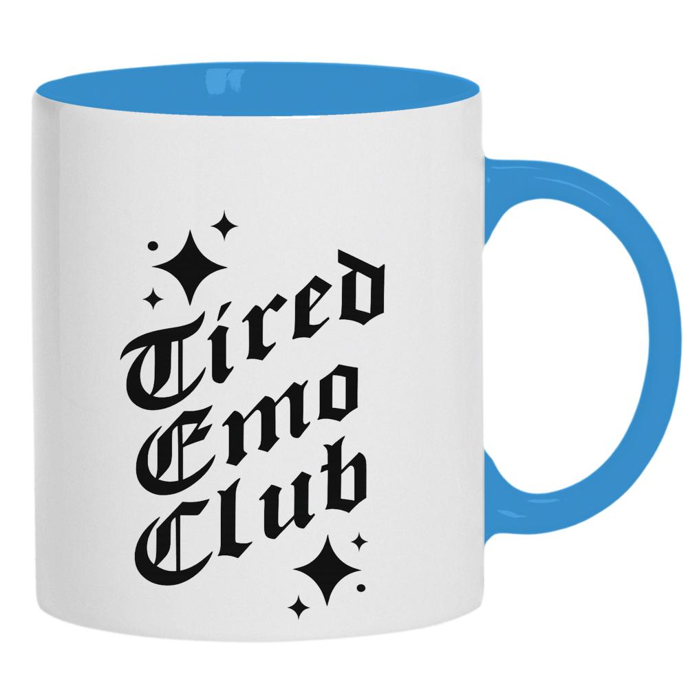 Tired Emo Club kubek ucho kolor kolor jasnoniebieski