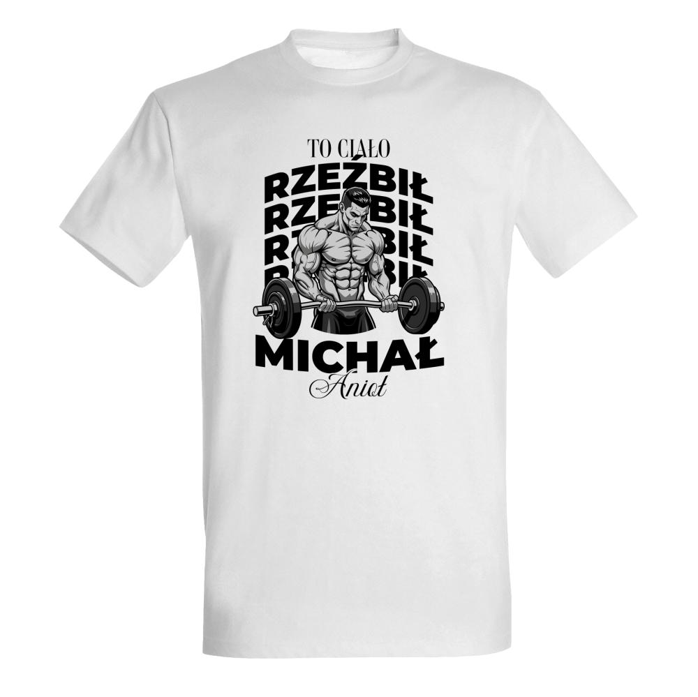TO CIAŁO RZEŹBIŁ MICHAŁ ANIOŁ koszulka męska