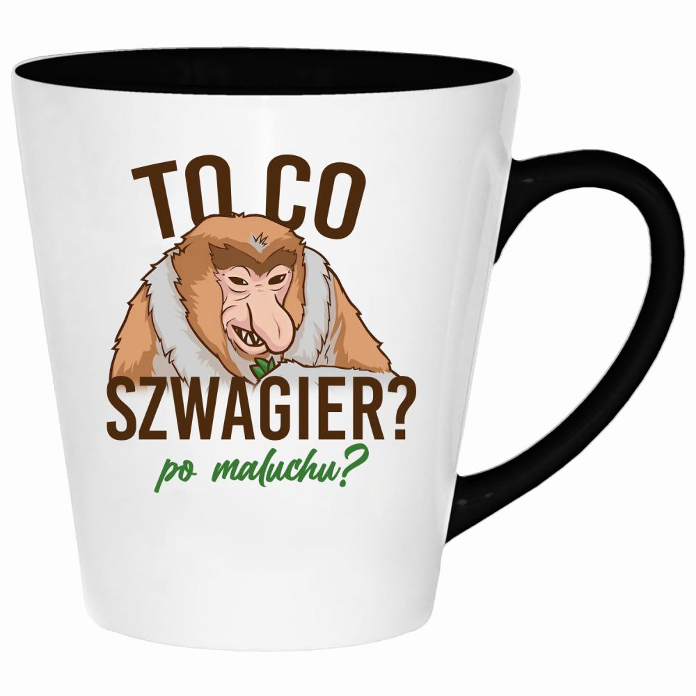 To co, szwagier? Po maluchu? kubek latte kolor zielony