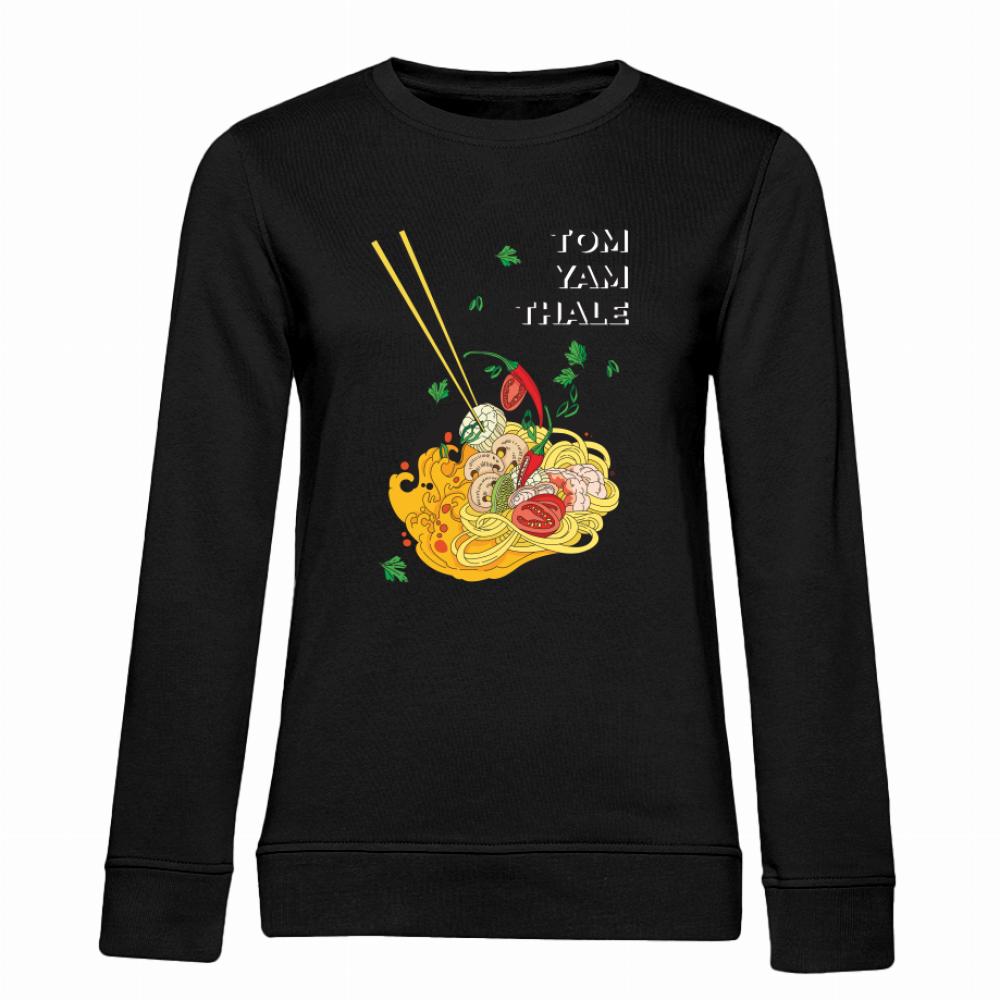 Tom Yam Thale bluza damska bez kaptura kolor miętowo zielony