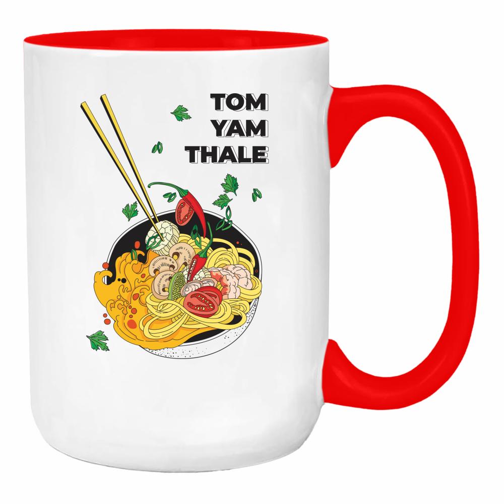 Tom Yam Thale duży kubek ucho kolor kolor red