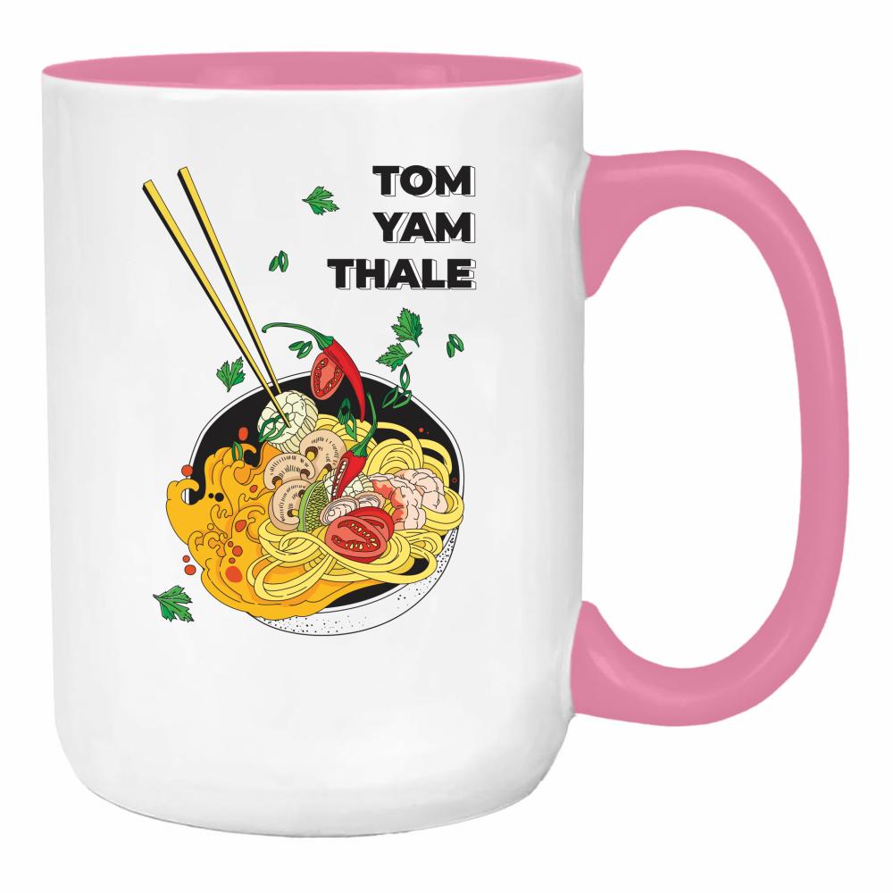 Tom Yam Thale duży kubek ucho kolor kolor różowy