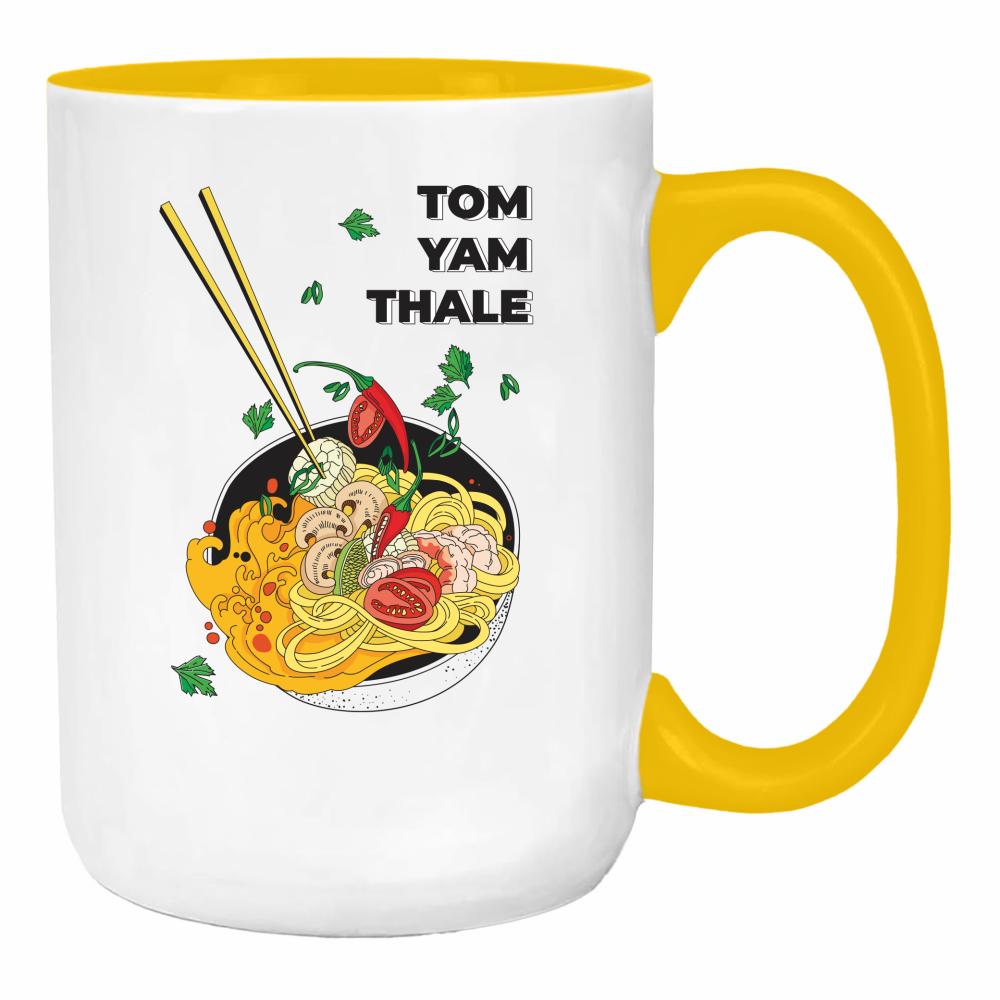Tom Yam Thale duży kubek ucho kolor kolor żółty