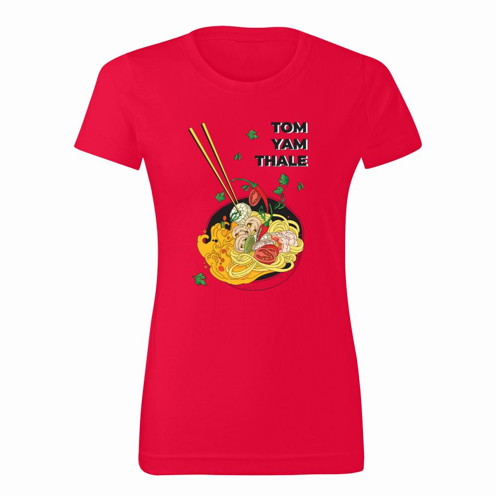 Tom Yam Thale koszulka damska kolor czerwony
