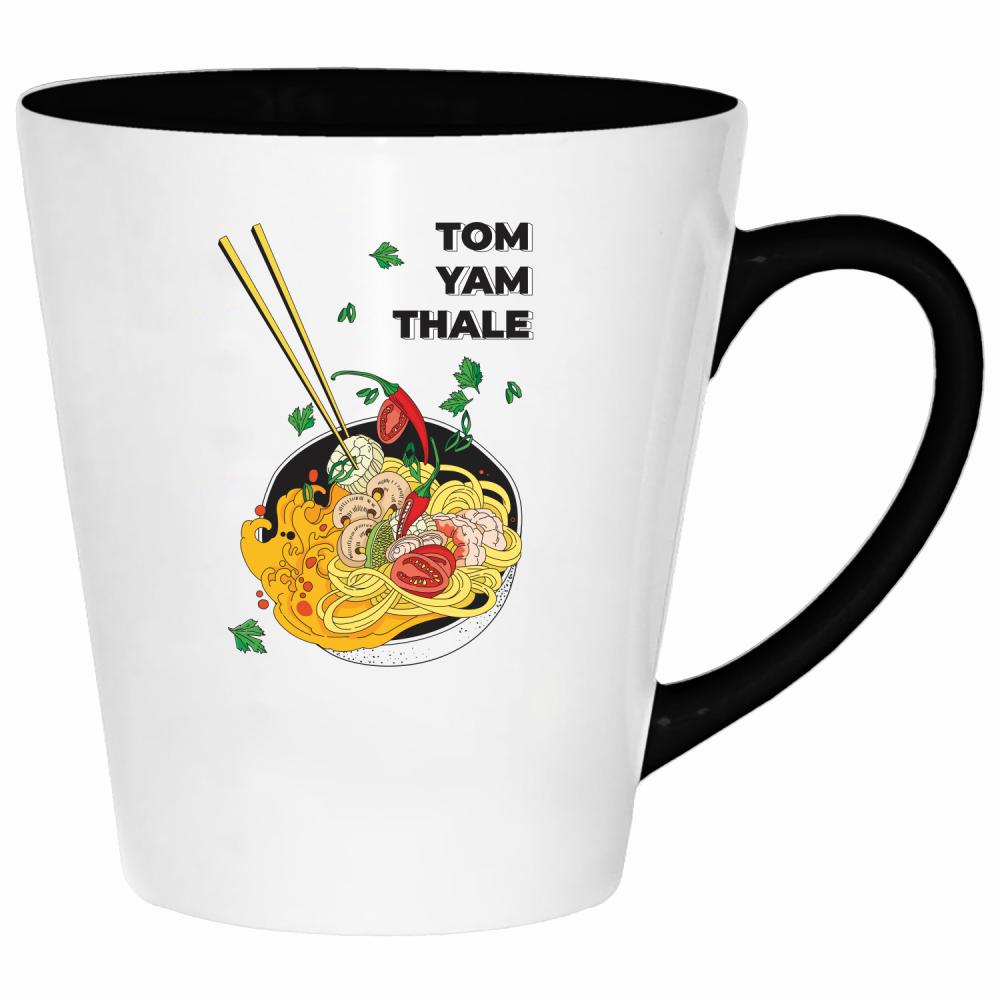 Tom Yam Thale kubek latte kolor czerwony