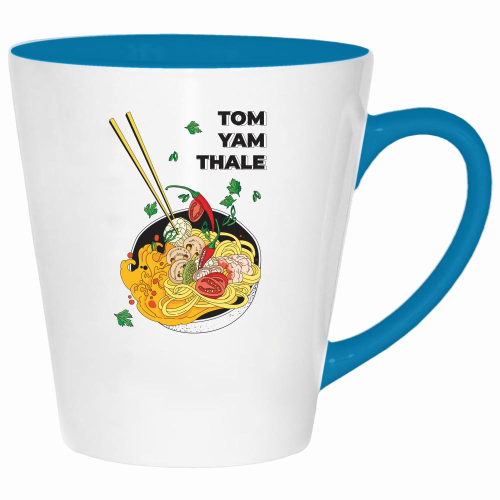 Tom Yam Thale kubek latte kolor turkus