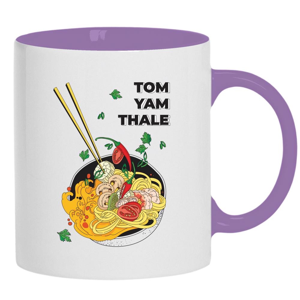 Tom Yam Thale kubek ucho kolor kolor jasnofioletowy