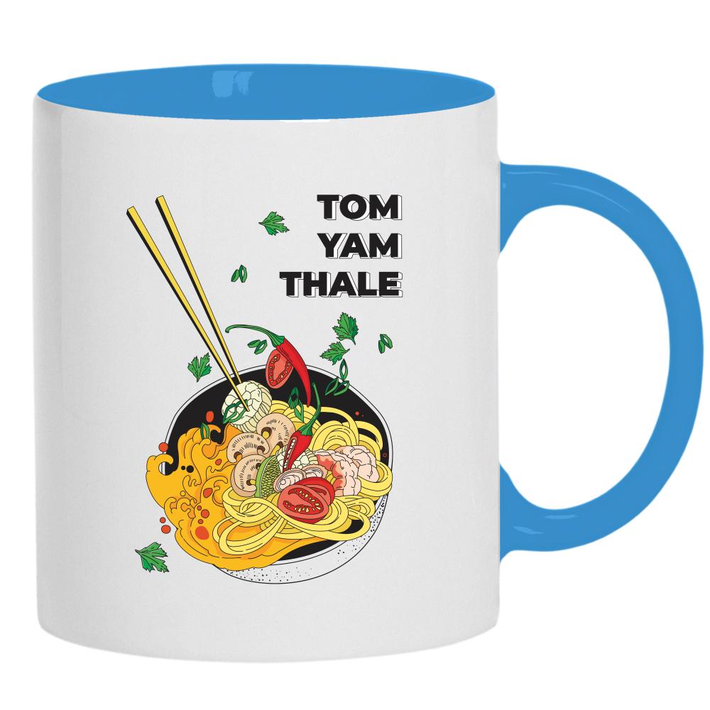 Tom Yam Thale kubek ucho kolor kolor jasnoniebieski