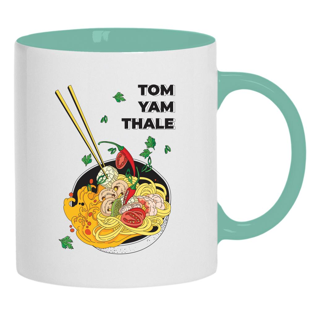 Tom Yam Thale kubek ucho kolor kolor miętowo zielony