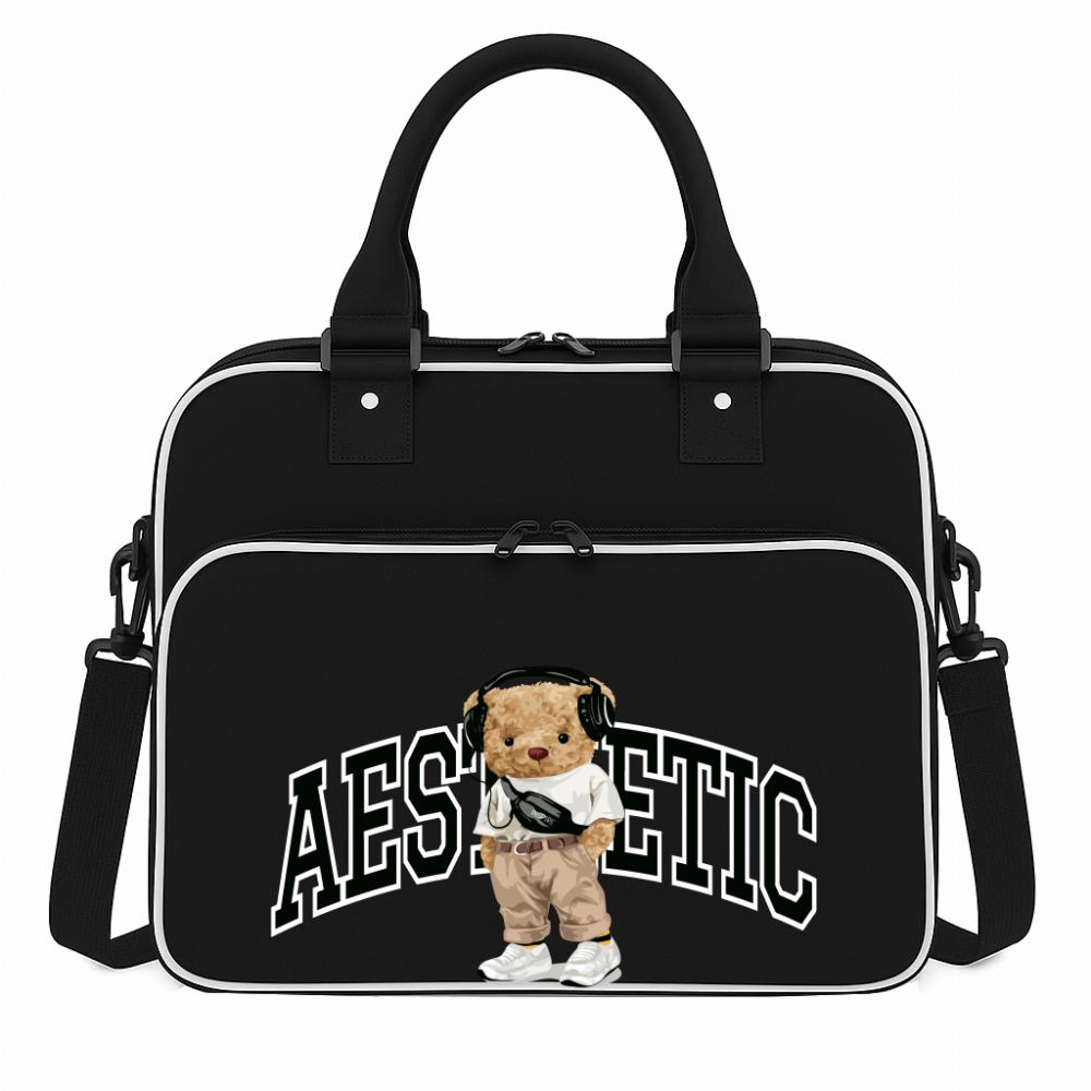 Torba Aesthetic torba na siłownie czarna