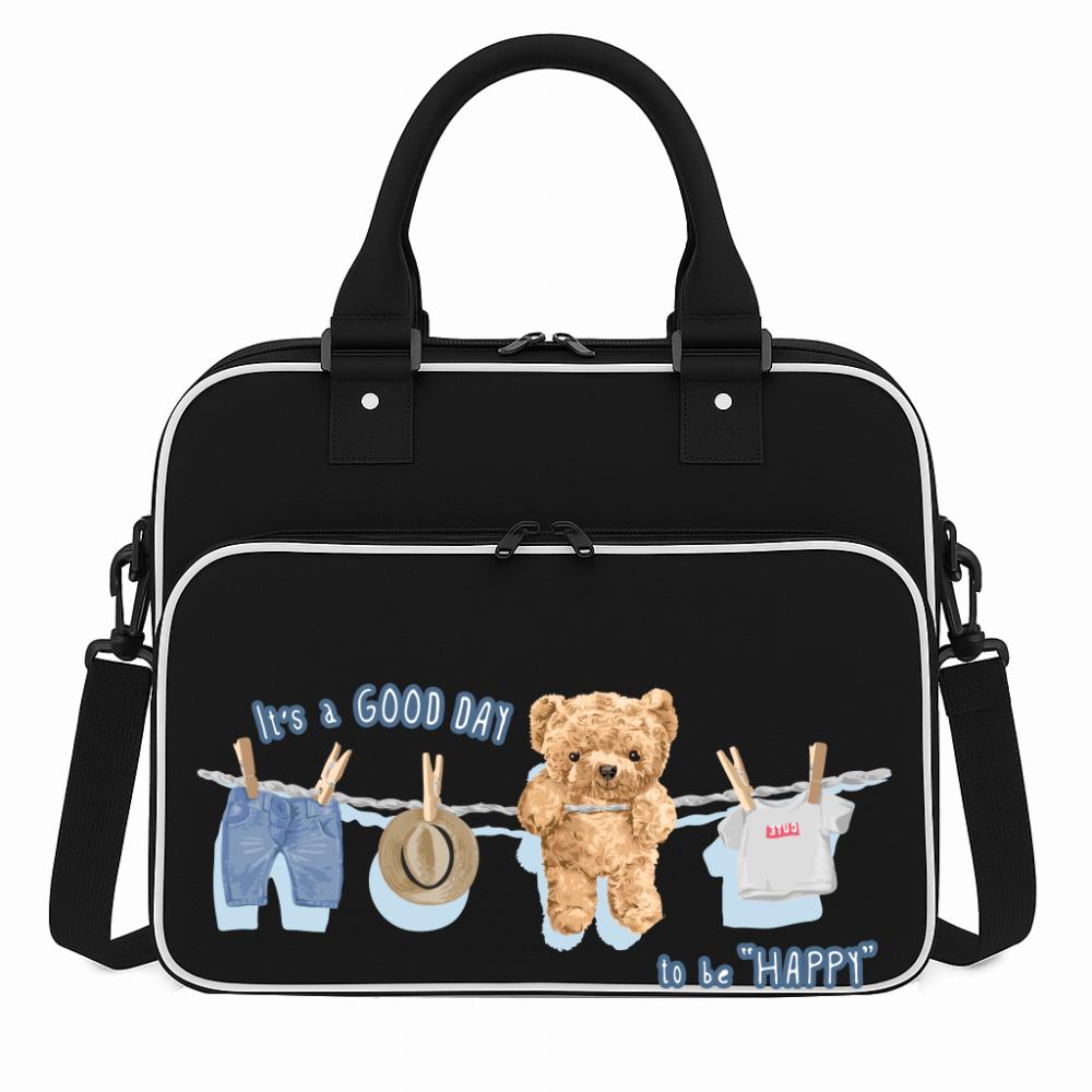 Torba It’s a good day to be happy torba na siłownie czarna