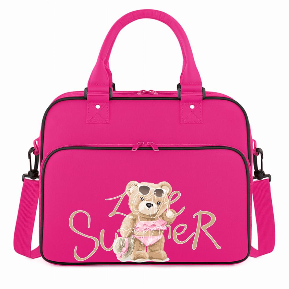 Torba Love Summer torba na siłownie różowa