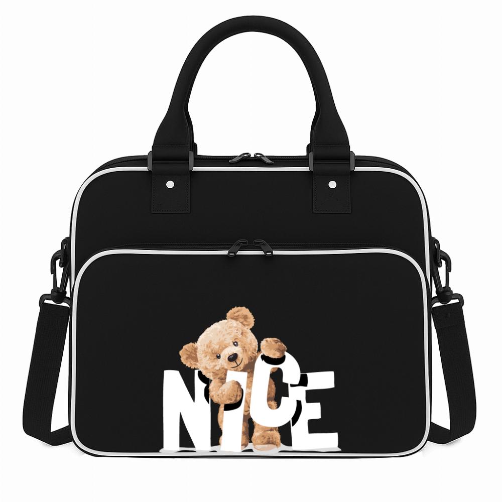 Torba Nice torba na siłownie czarna