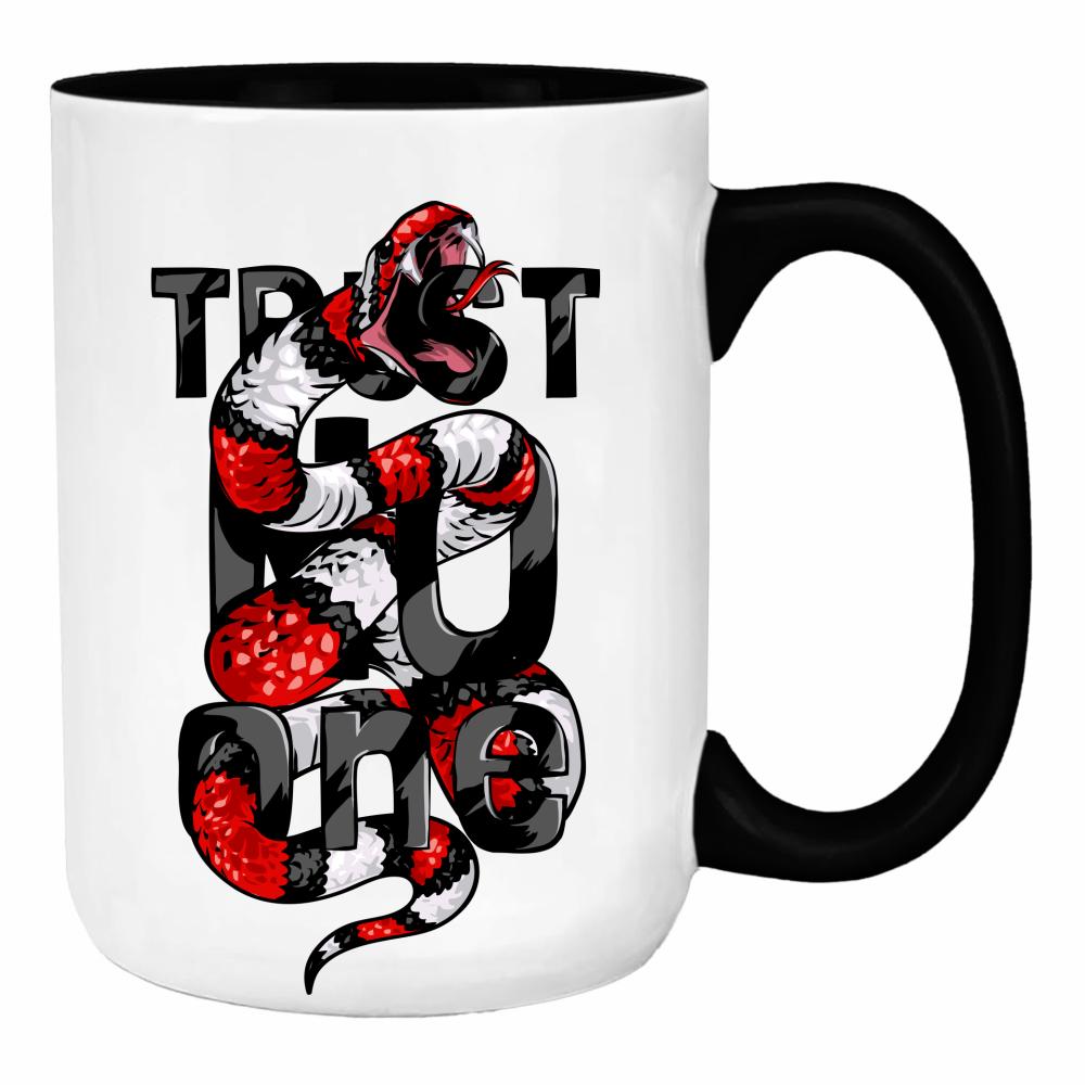 Trust No One duży kubek ucho kolor kolor limonka