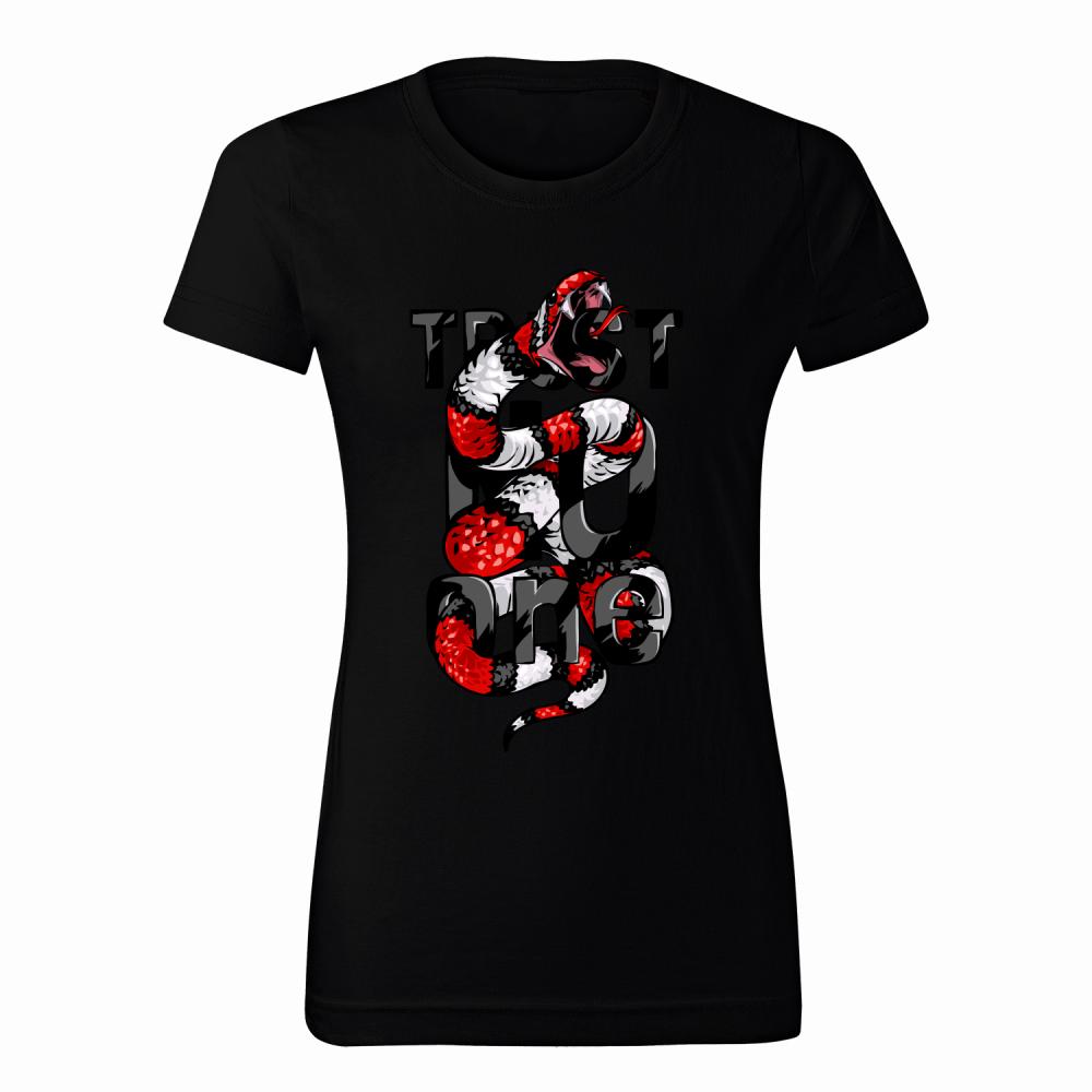 Trust No One koszulka damska kolor turkus