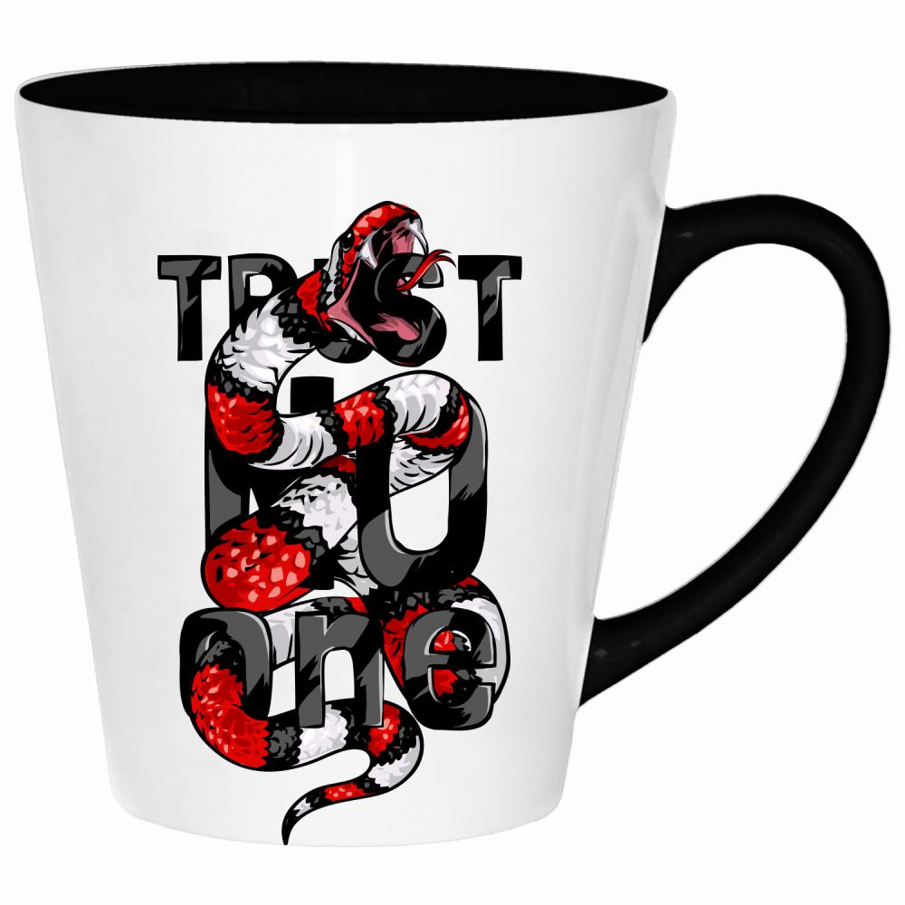 Trust No One kubek latte kolor miętowo zielony