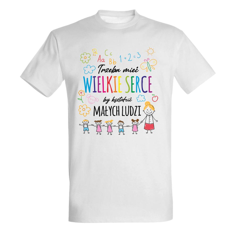 Trzeba mieć serce by kształcić małych ludzi 2 koszulka męska
