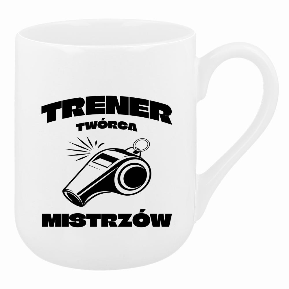 Tu się nie gwizda – tu się działa! kubek coffee kolor biały