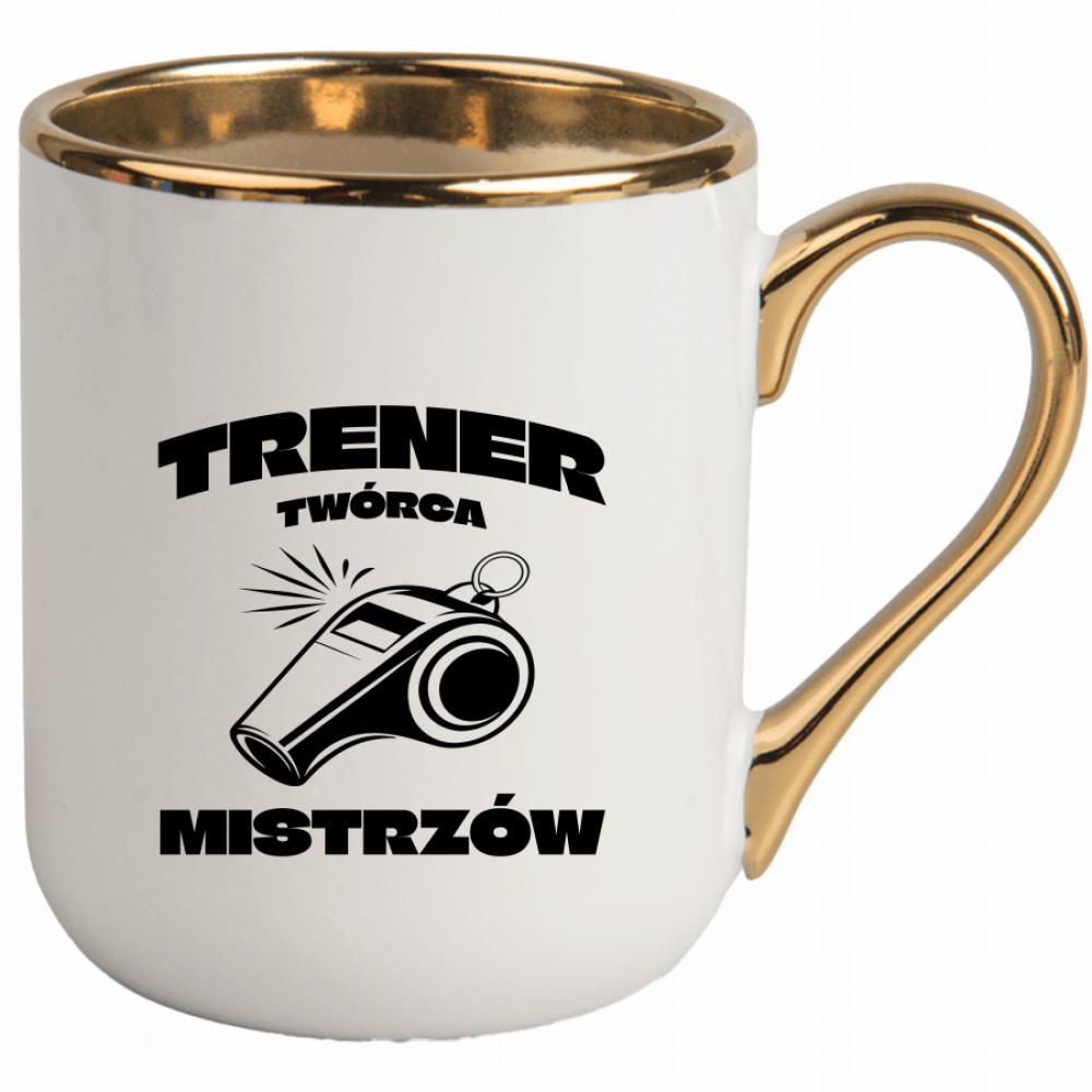 Tu się nie gwizda – tu się działa! kubek elegant biały