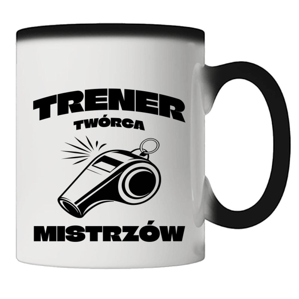 Tu się nie gwizda – tu się działa! kubek magiczny kolor navy