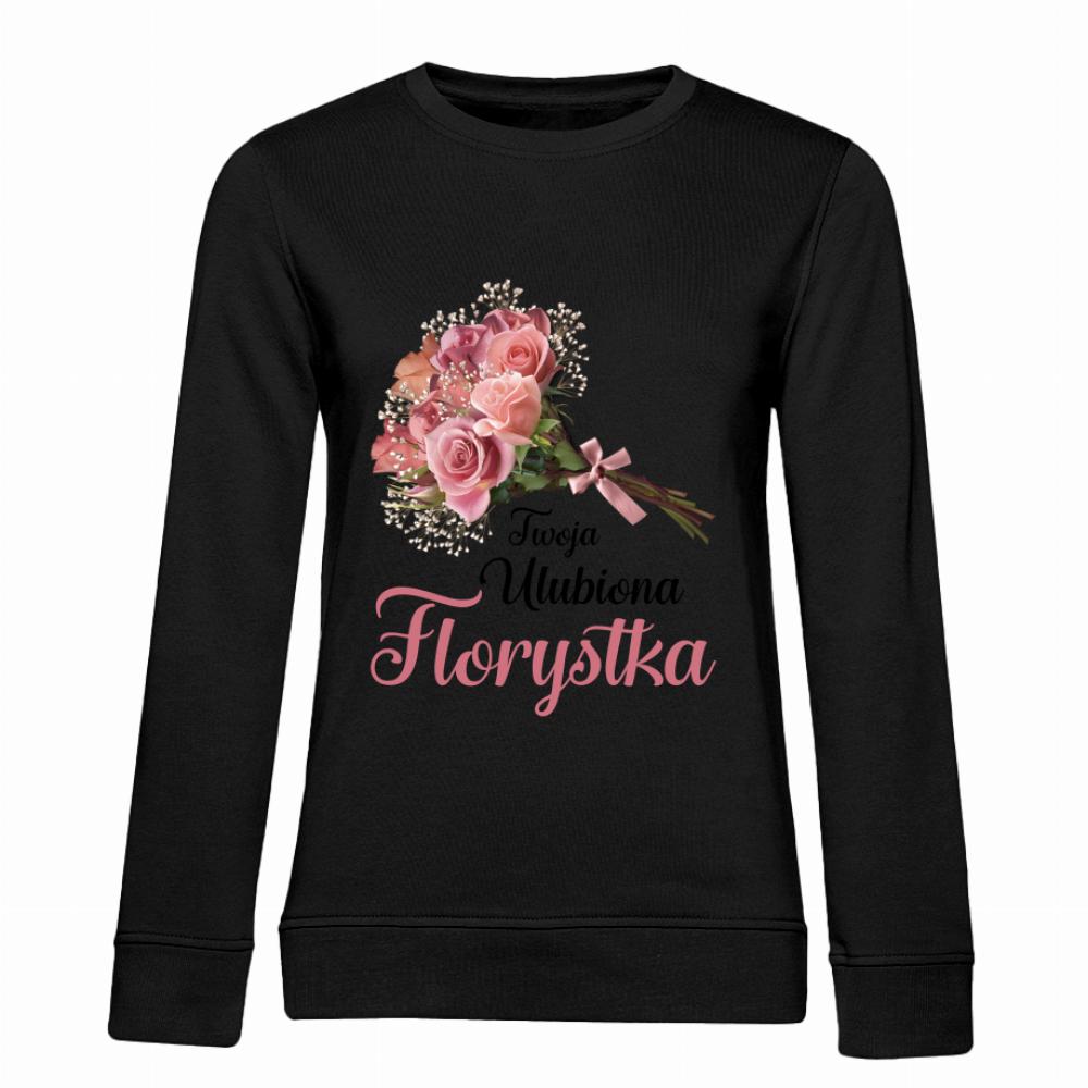 Twoja Ulubiona Florystka bluza damska bez kaptura kolor biały