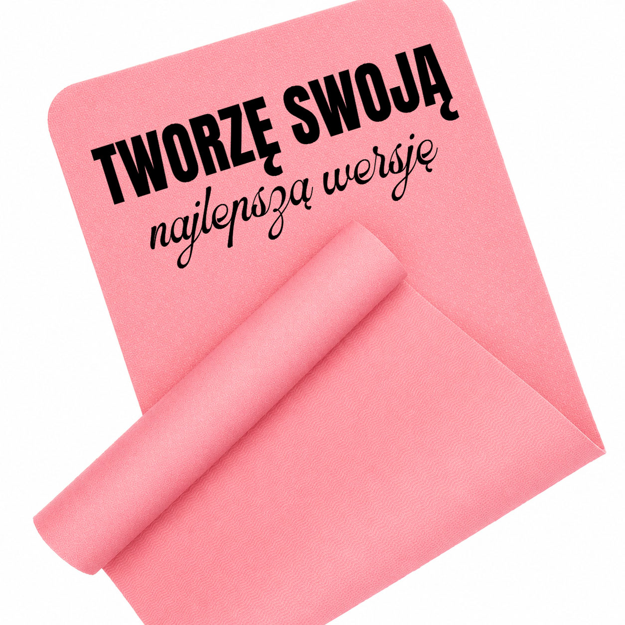 Tworzę swoją najlepszą wersję mata piankowa do ćwiczeń kolor różowy mata