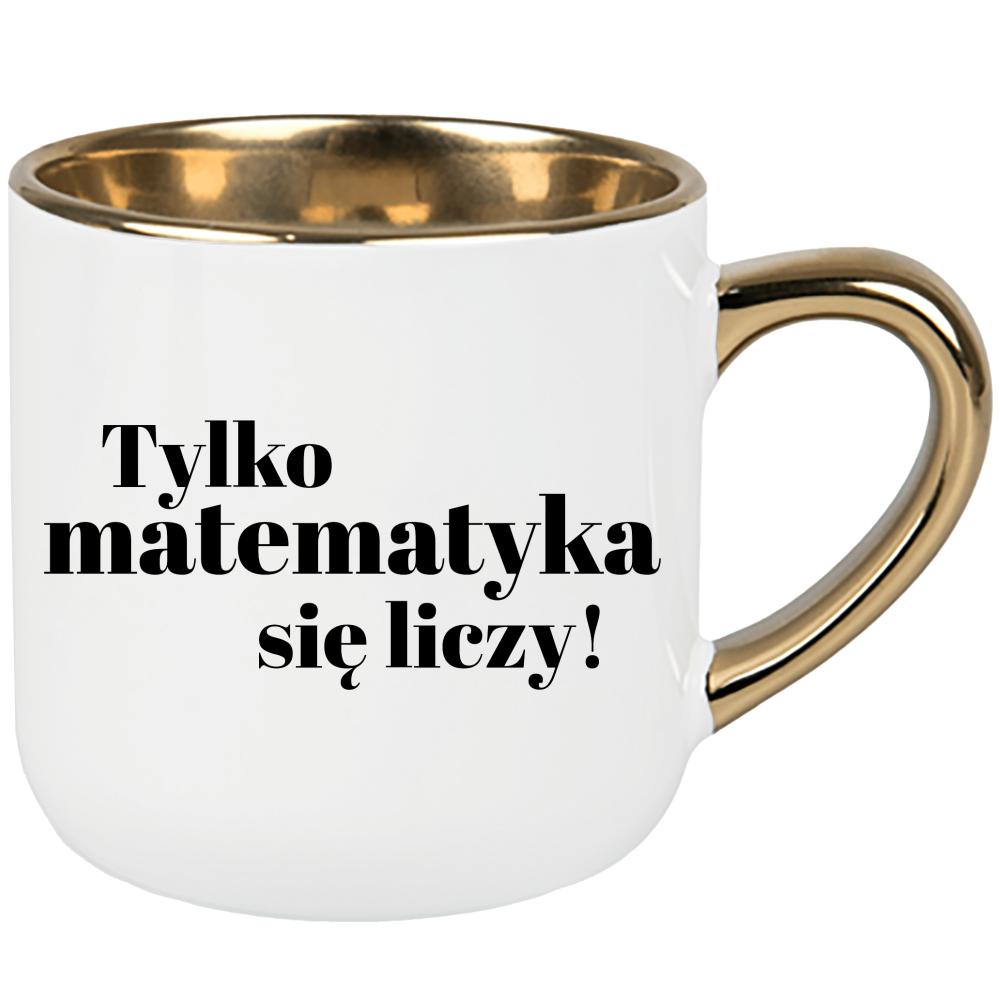 Tylko matematyka się liczy! kubek elegant duży kolor biały