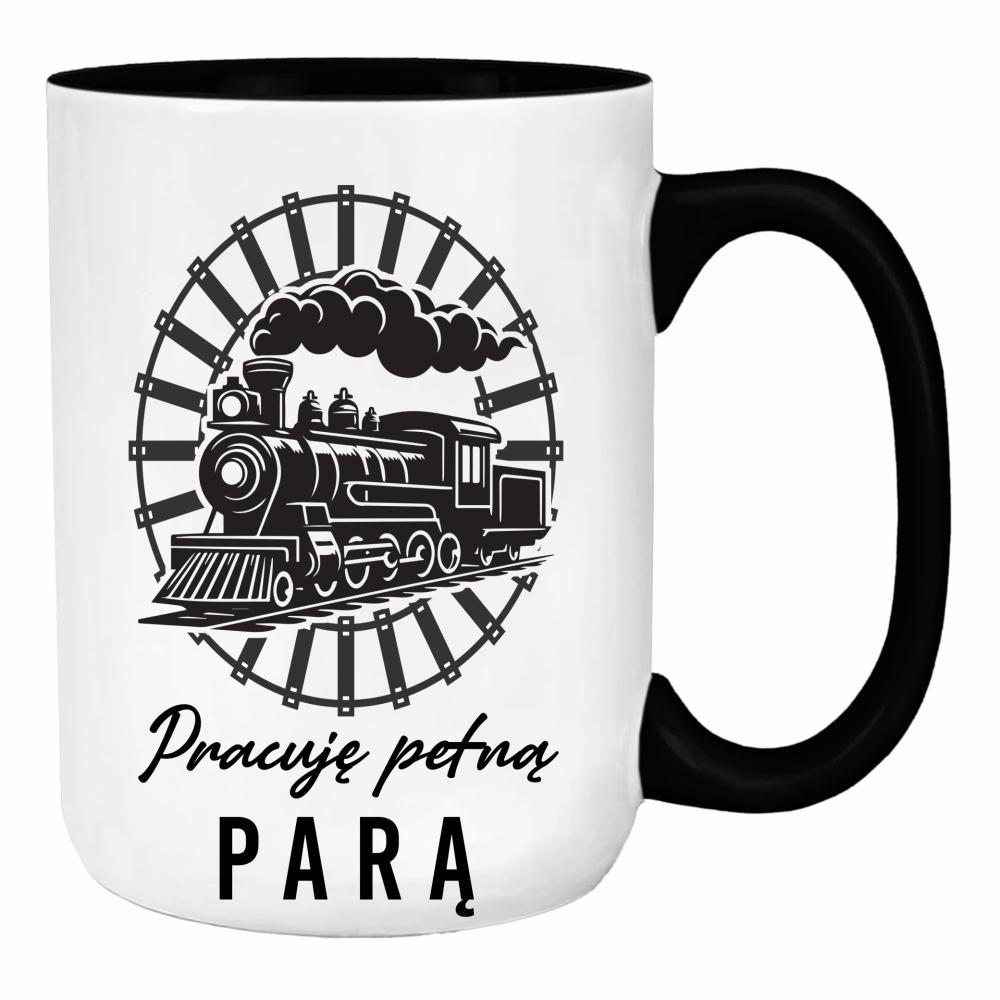 Tylko najlepsi zostają kolejarzami 2 duży kubek ucho kolor kolor złoty