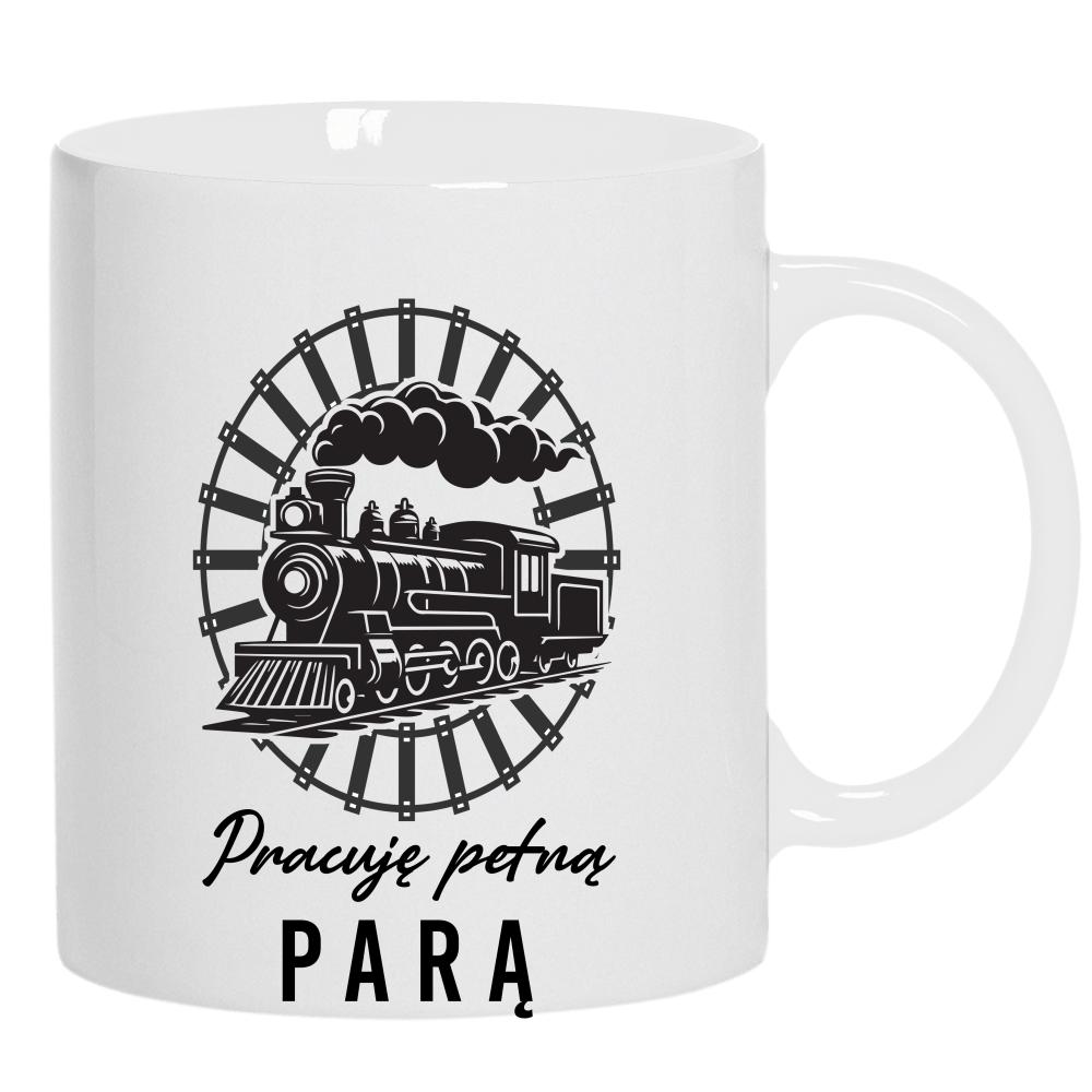 Tylko najlepsi zostają kolejarzami 2 kubek ucho kolor kolor biały