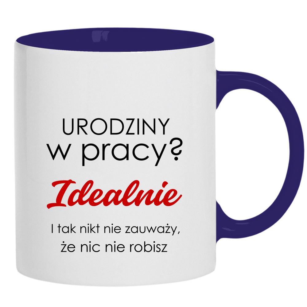 Urodziny w pracy? Idealnie kubek ucho kolor kolor navy