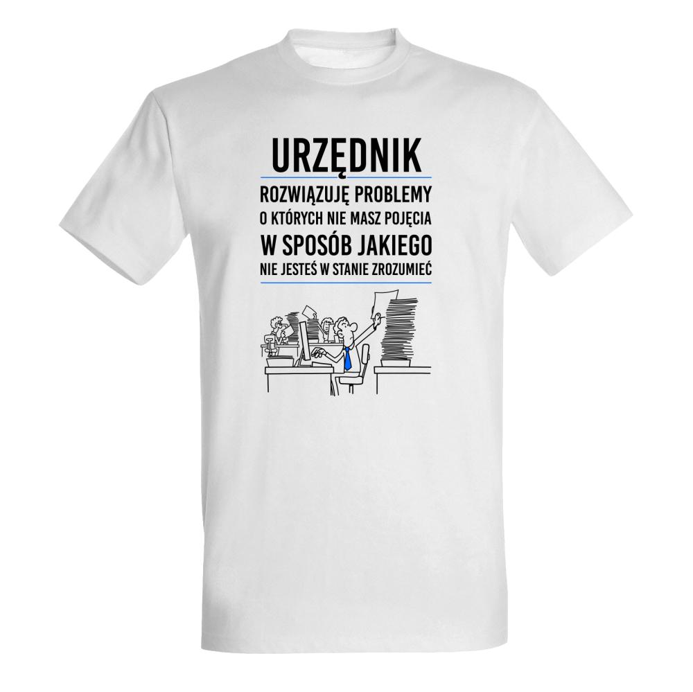 URZĘDNIK ROZWIĄZUJE PROBLEMY koszulka męska