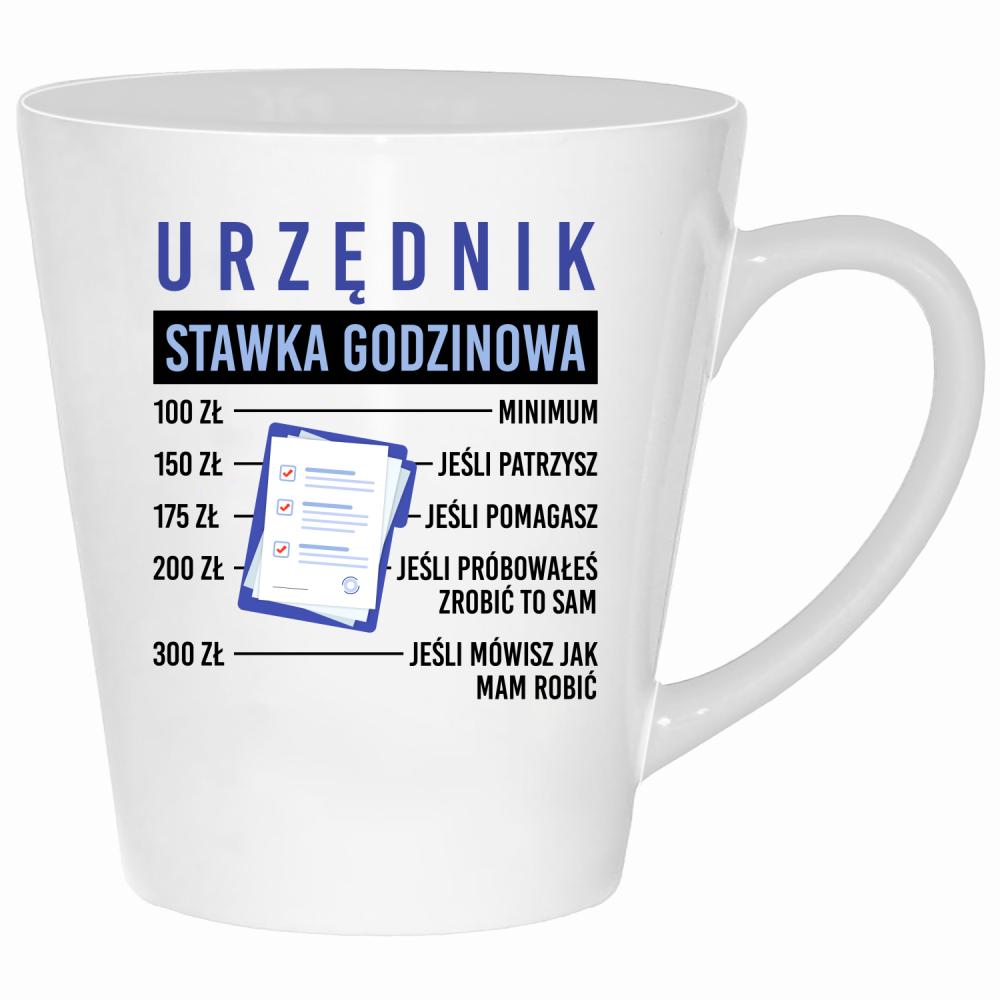 Urzędnik – Stawka Godzinowa kubek latte