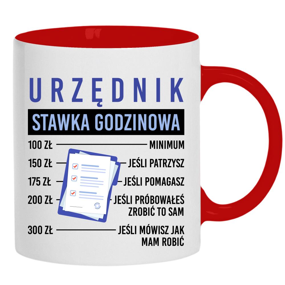 Urzędnik – Stawka Godzinowa kubek ucho kolor kolor żółty