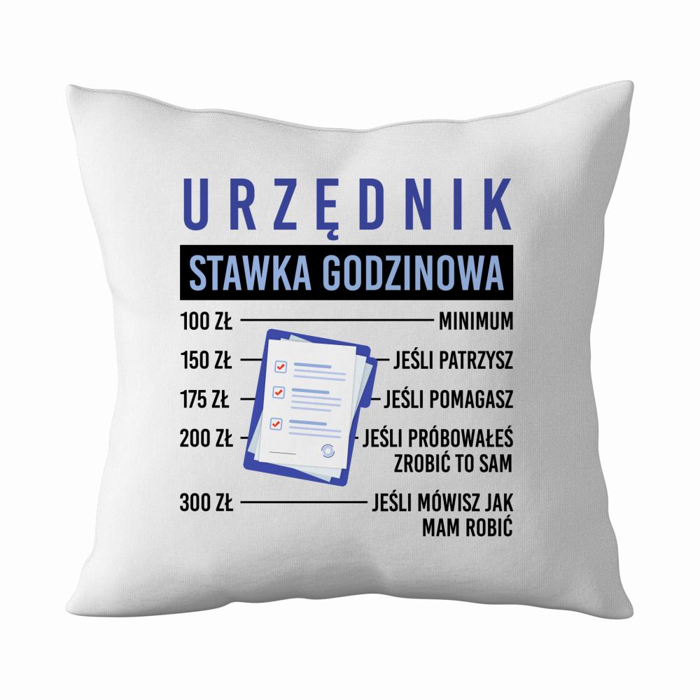 Urzędnik – Stawka Godzinowa poduszka