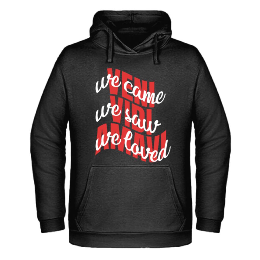 VENI VIDI AMAVI2 bluza męska z kapturem