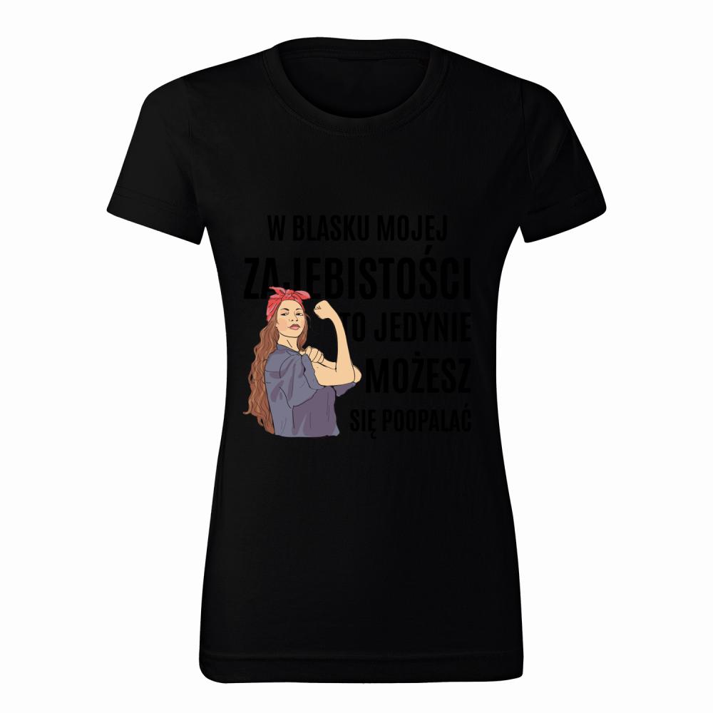 W Blasku Mojej Zajebistości koszulka damska kolor navy