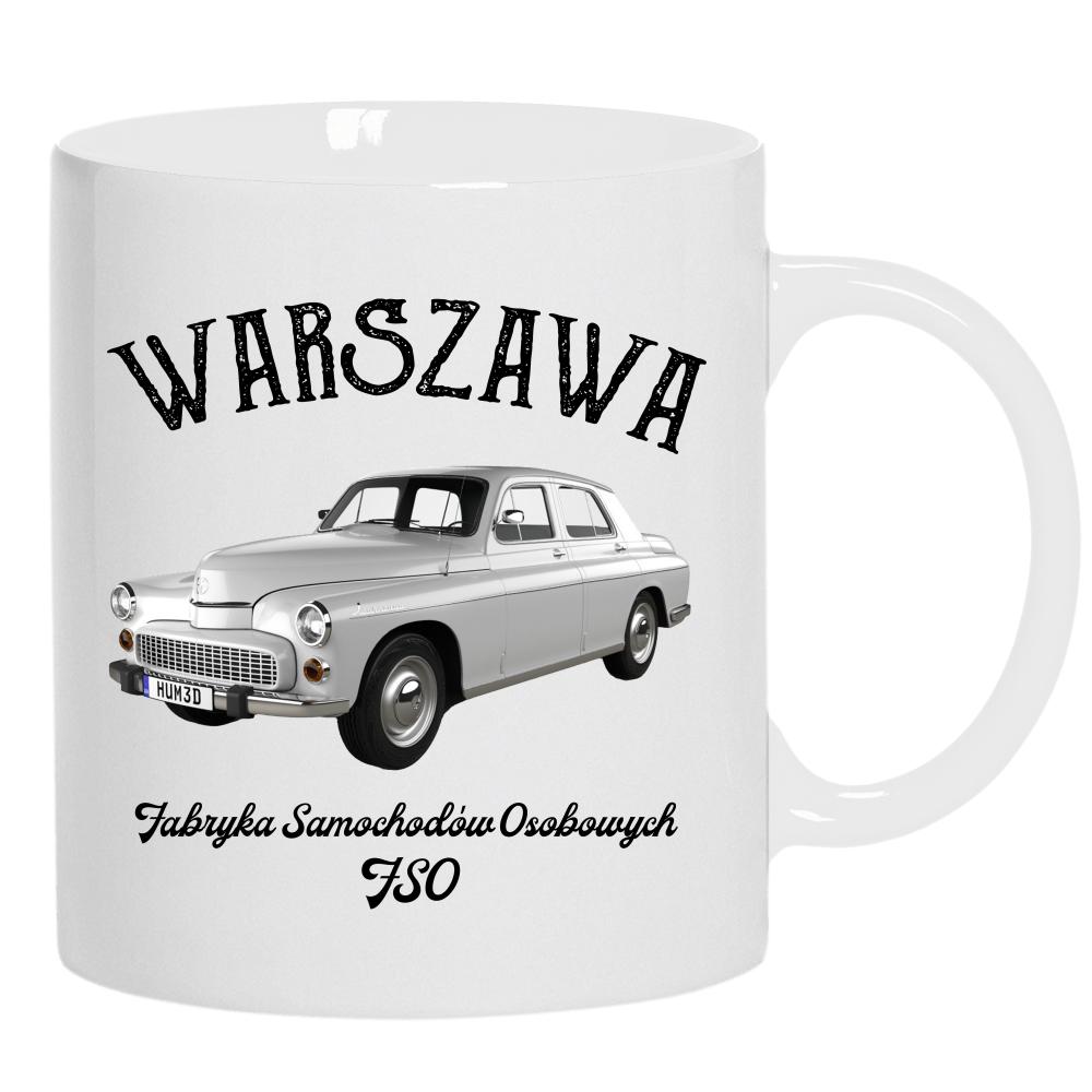 Warszawa Samochód kubek ucho kolor kolor biały