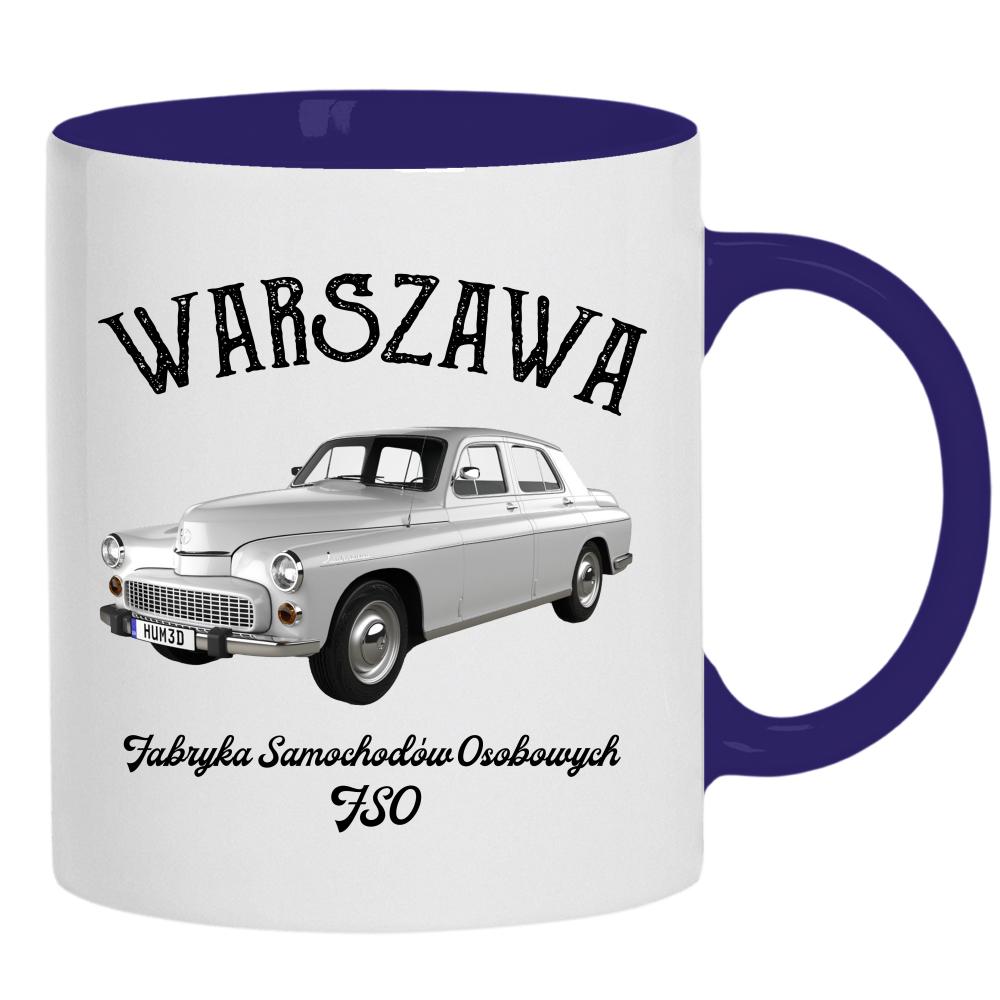 Warszawa Samochód kubek ucho kolor kolor navy