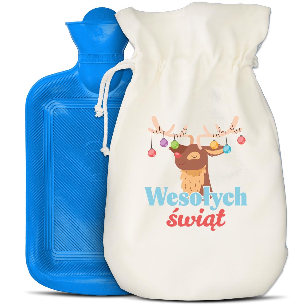 Wesołych Świąt 5 termofor niebieski