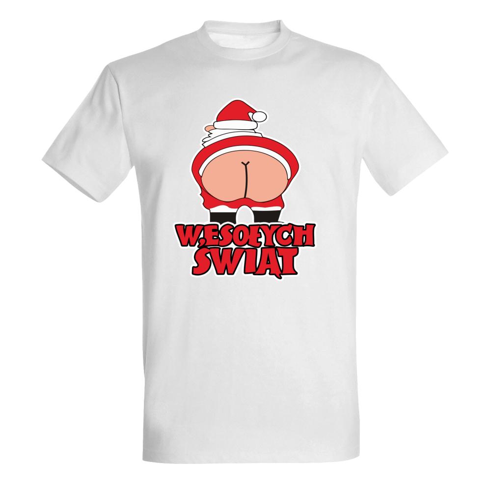 Wesołych Świąt Kiss My Ass koszulka męska